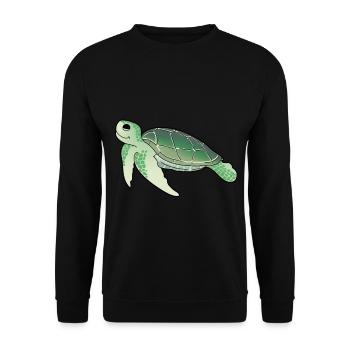 Créatures marines Tortues Tortues - Sweat-shirt Unisexe - noir - Devant - Alina (178cm) & Michal (187cm)