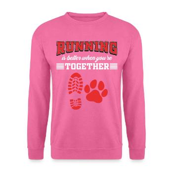 Sports canins, canicross - Sweat-shirt Unisexe - rose - Devant