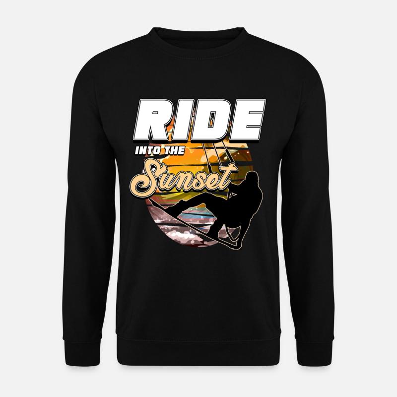 Kitesurfing, kiteboarding - Unisex Sweatshirt - black