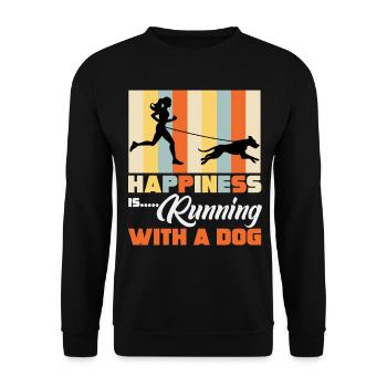 Sports canins, canicross - Sweat-shirt Unisexe - noir - Devant - Alina (178cm) & Michal (187cm)