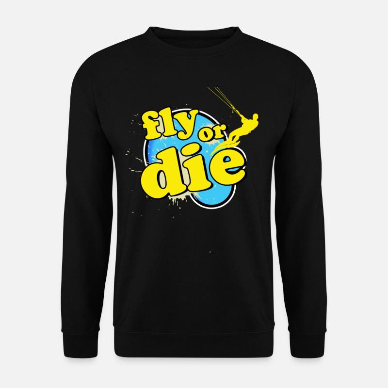 Kitesurfing, Kiteboarding - Unisex Pullover - Schwarz