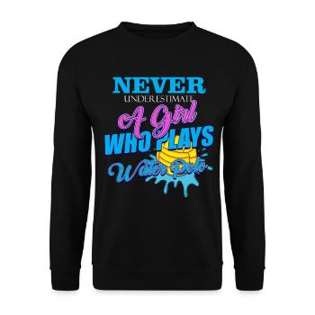 Water polo - Sweat-shirt Unisexe - noir - Devant - Alina (178cm) & Michal (187cm)