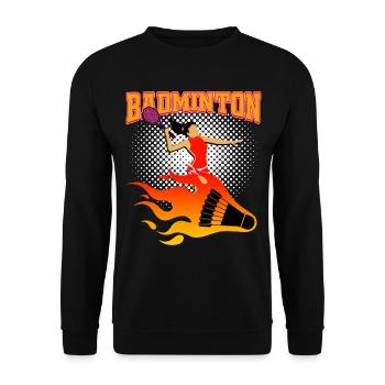 Badminton - Unisex Pullover - Schwarz - Vorne - Alina (178cm) & Michal (187cm)