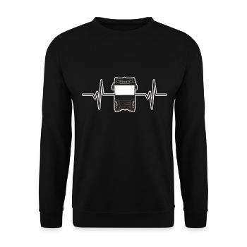 Truck driver - Unisex Sweatshirt - black - Front - Alina (178cm) & Michal (187cm)