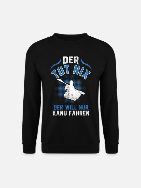 Kanu Paddeln - Unisex Pullover - Schwarz