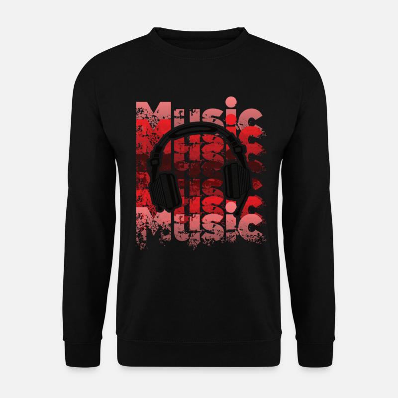 Kopfhöhrer - Unisex Pullover - Schwarz