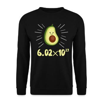Avogadro's Number Chemistry Nerd Men's T-Shirt - Unisex Sweatshirt - black - Front - Alina (178cm) & Michal (187cm)