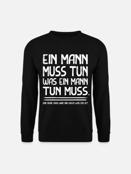 Lustiger Spruch für Ehemänner Partner - Unisex Pullover - Schwarz