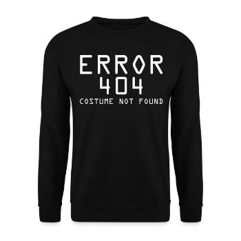 Error 404 Informatik Student T-Shirt - Unisex Pullover - Schwarz - Vorne - Alina (178cm) & Michal (187cm)