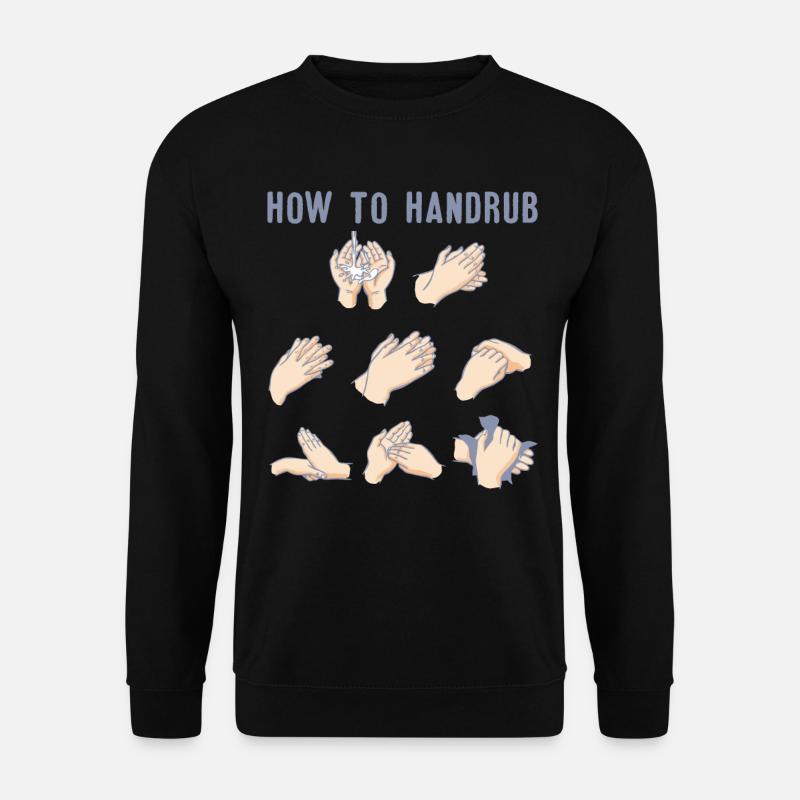How to handrup - Unisex Pullover - Schwarz