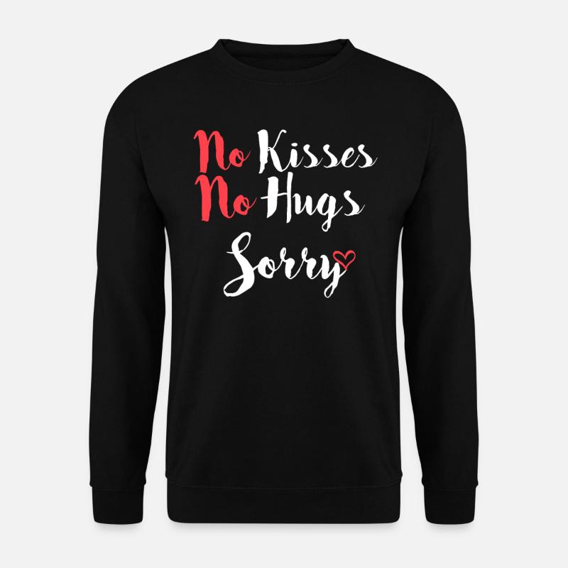 Pas de bisous - Sweat-shirt Unisexe - noir