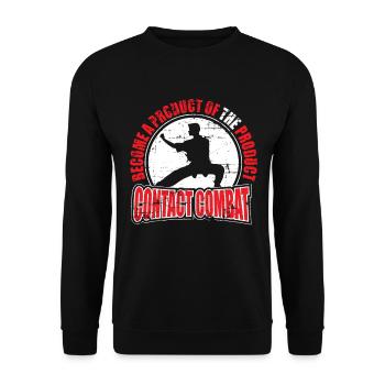 Karate - Unisex Pullover - Schwarz - Vorne - Alina (178cm) & Michal (187cm)