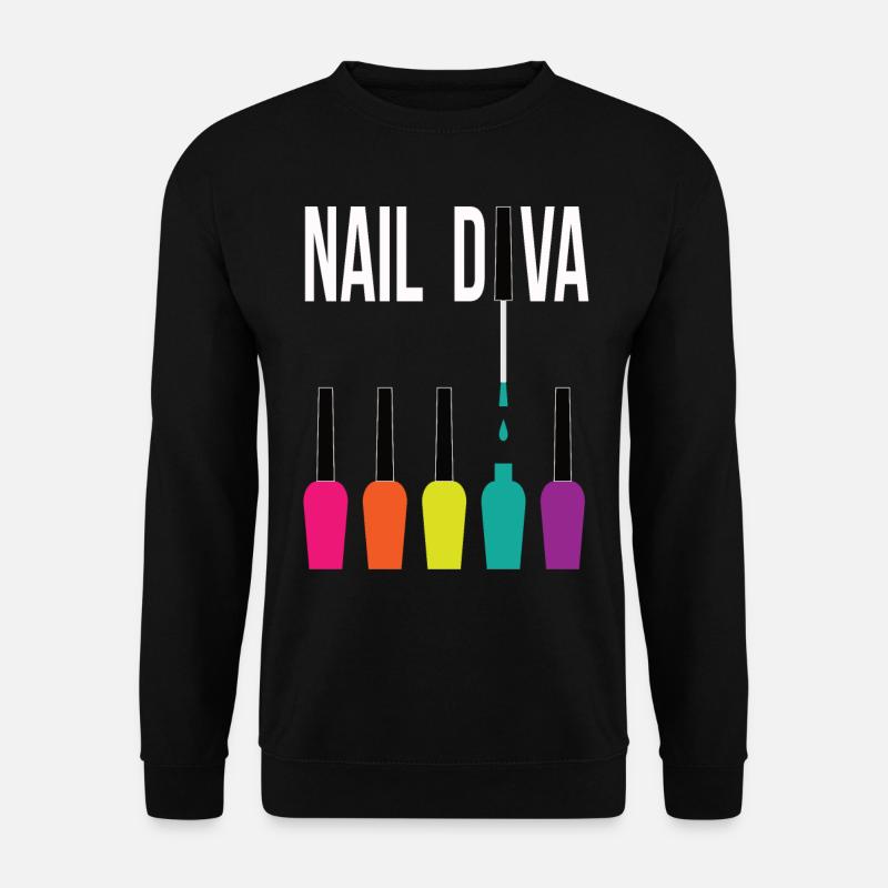 Nail Design Accessories - Unisex Sweatshirt - black