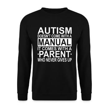 Autiste, autisme - Sweat-shirt Unisexe - noir - Devant - Alina (178cm) & Michal (187cm)
