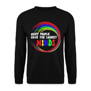 Autiste, autisme - Sweat-shirt Unisexe - noir - Devant - Alina (178cm) & Michal (187cm)