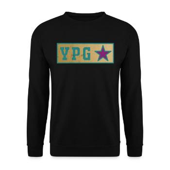 Kurdistan Kurds t shirt gift - Unisex Sweatshirt - black - Front - Alina (178cm) & Michal (187cm)