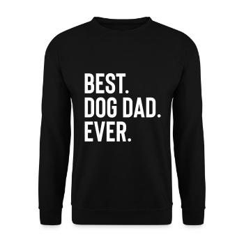 Père Meilleur Dog Ever Fathers Day Gift Dogs Dad Grampa - Sweat-shirt Unisexe - noir - Devant - Alina (178cm) & Michal (187cm)