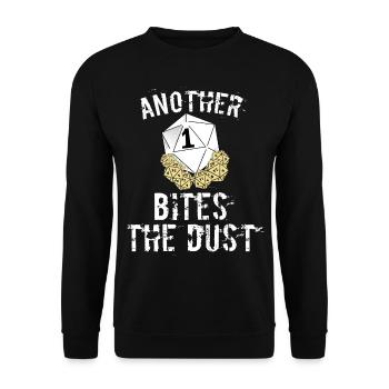 Witziger Würfel RPG Strategie Brettspiel Spruch - Unisex Pullover - Schwarz - Vorne - Alina (178cm) & Michal (187cm)