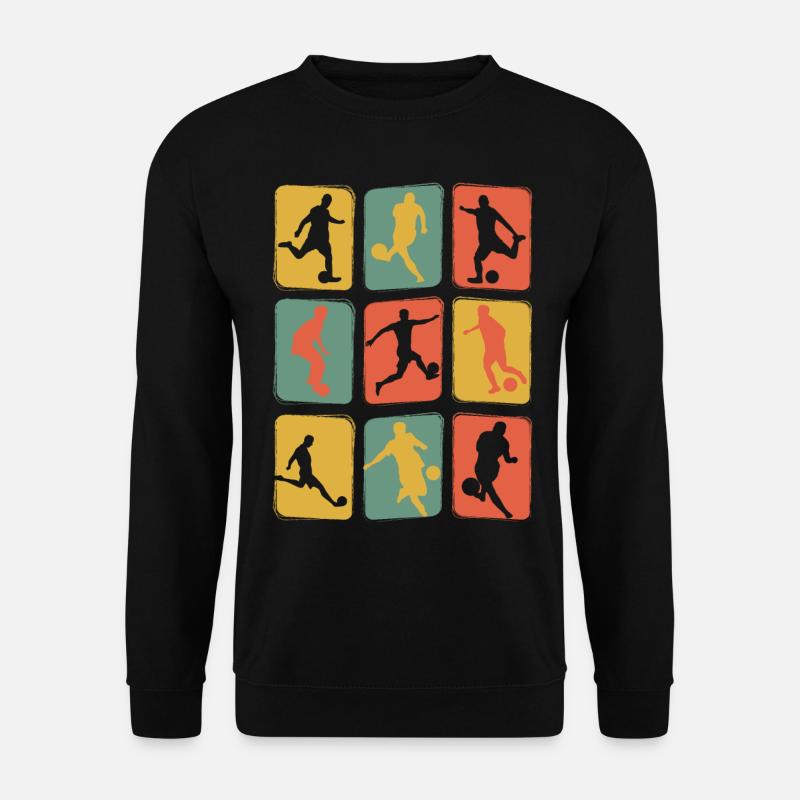 Fußball Vintage Retro - Unisex Pullover - Schwarz