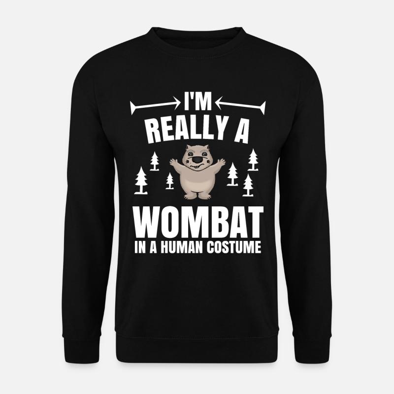 Wombat marsupial Australia gift - Unisex Sweatshirt - black