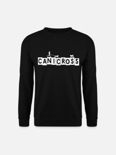 Canicross dog sport dog running trail running - Unisex Sweatshirt - black
