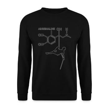 Escalade d'adrénaline - conception pour les fans d'escalade - Sweat-shirt Unisexe - noir - Devant - Alina (178cm) & Michal (187cm)