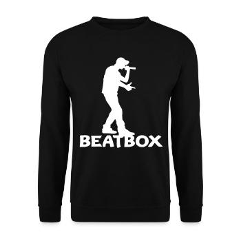 Beatbox - Unisex Sweatshirt - black - Front - Alina (178cm) & Michal (187cm)