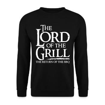 Funny Grill Grill Master Men Gift - Unisex Sweatshirt - black - Front - Alina (178cm) & Michal (187cm)