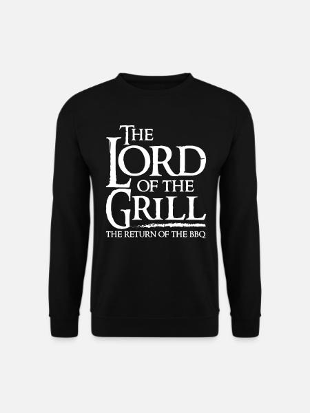 Lustiges Grill Grillmeister Männer Geschenk - Unisex Pullover - Schwarz