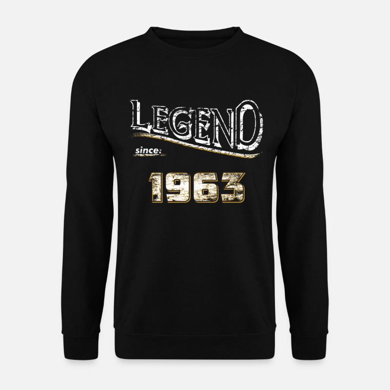 Legend since 1963 / Legende seit 1963 / legendär - Unisex Pullover - Schwarz