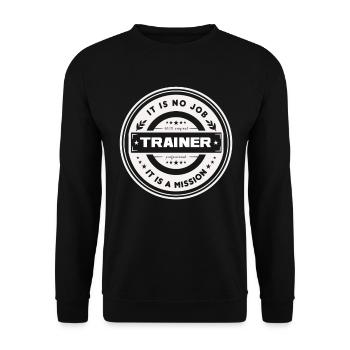 Équipe d'entraîneurs d'entraîneur de football - Sweat-shirt Unisexe - noir - Devant - Alina (178cm) & Michal (187cm)