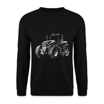 agriculteur tracteur - Sweat-shirt Unisexe - noir - Devant - Alina (178cm) & Michal (187cm)