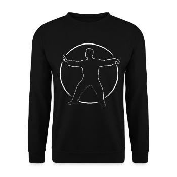Qigong Qi Gong Tai Chi Thai Chigong Yoga - Unisex Pullover - Schwarz - Vorne - Alina (178cm) & Michal (187cm)