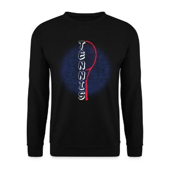 Tennis tennis raquettes - Sweat-shirt Unisexe - noir - Devant - Alina (178cm) & Michal (187cm)
