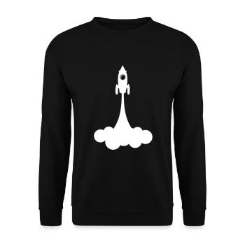 Idée de cadeau d'anniversaire Star Space Rocket - Sweat-shirt Unisexe - noir - Devant - Alina (178cm) & Michal (187cm)