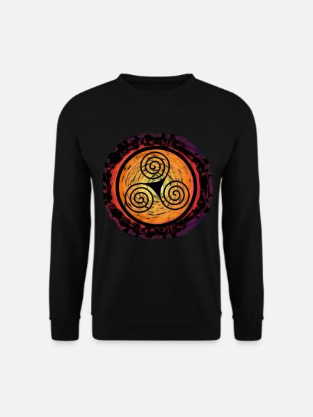 Sonnenuntergang Triskele Normaden Odin Celtic Thor - Unisex Pullover - Schwarz