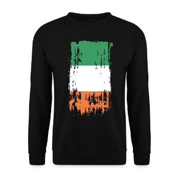 Ireland Ireland Ireland - Unisex Sweatshirt - black - Front - Alina (178cm) & Michal (187cm)