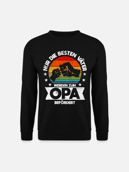 Nur die besten Väter werden zum Opa befördert - Unisex Pullover - Schwarz