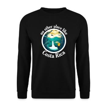 Costa Rica Südamerika Jungle Urlaub Reisen Tropen - Unisex Pullover - Schwarz - Vorne - Alina (178cm) & Michal (187cm)