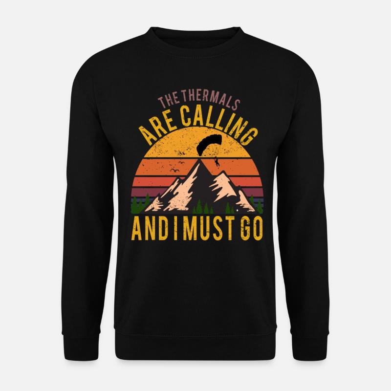 Paraglider Paragliding Paragliding - Unisex Sweatshirt - black