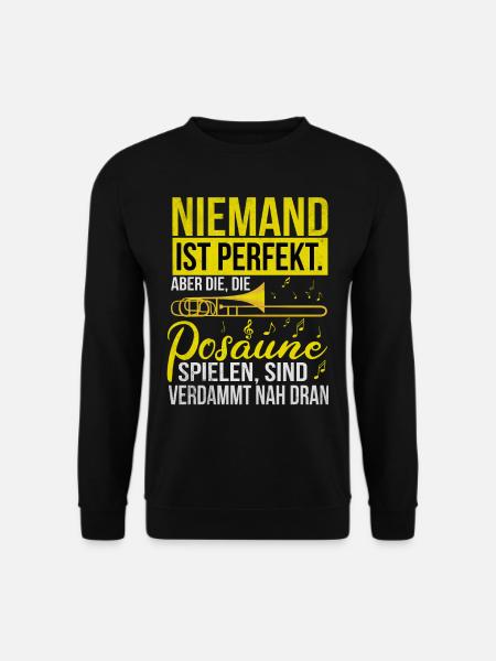 Posaune - Unisex Pullover - Schwarz