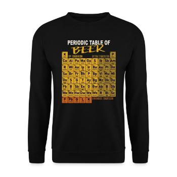 Periodic Table of the Beers Craft Beer Style Beer - Unisex Sweatshirt - black - Front - Alina (178cm) & Michal (187cm)