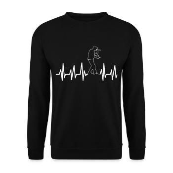 Beatbox - Unisex Sweatshirt - black - Front - Alina (178cm) & Michal (187cm)