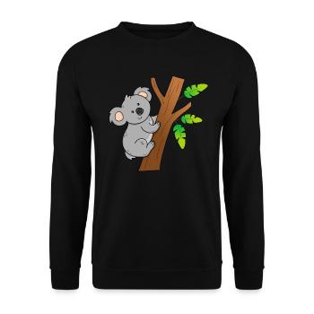 Koala - Sweat-shirt Unisexe - noir - Devant - Alina (178cm) & Michal (187cm)
