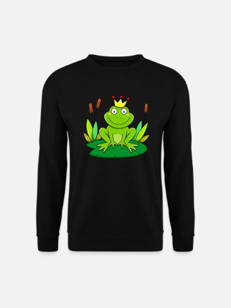 Froschkönig Frosch Prinz - Unisex Pullover - Schwarz