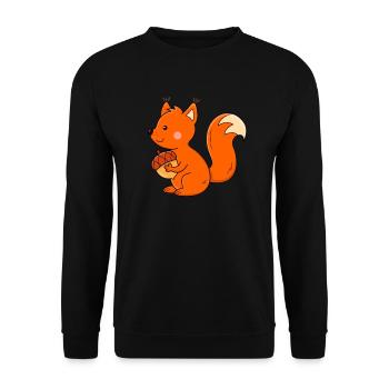 Enfants écureuil - Sweat-shirt Unisexe - noir - Devant - Alina (178cm) & Michal (187cm)