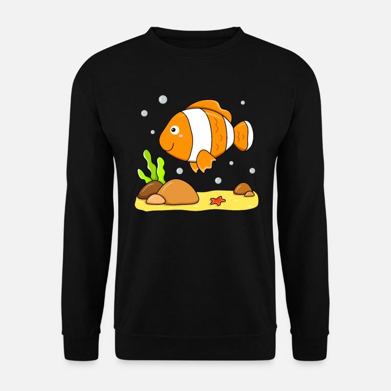 Fish clown fish - Unisex Sweatshirt - black