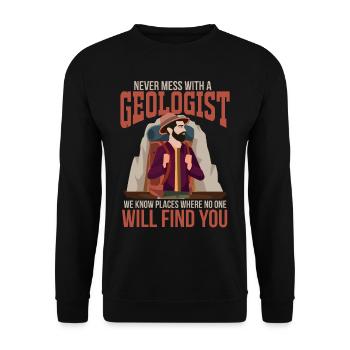 Géologie Sciences Géologue Gift Rock - Sweat-shirt Unisexe - noir - Devant - Alina (178cm) & Michal (187cm)