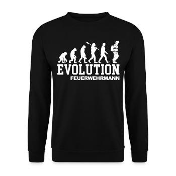 Evolution Feuerwehr - Unisex Pullover - Schwarz - Vorne - Alina (178cm) & Michal (187cm)