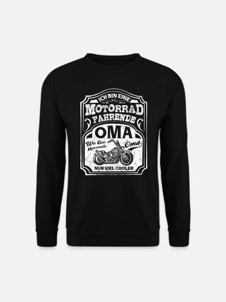 Motorrad Oma T-Shirt - Unisex Pullover - Schwarz